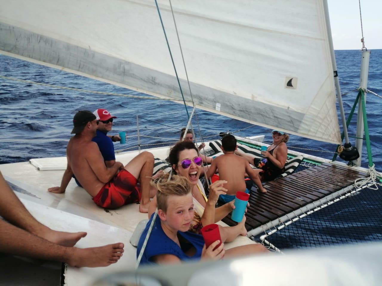 Cozumel Catamaran 30ft 15 people for rent and tours