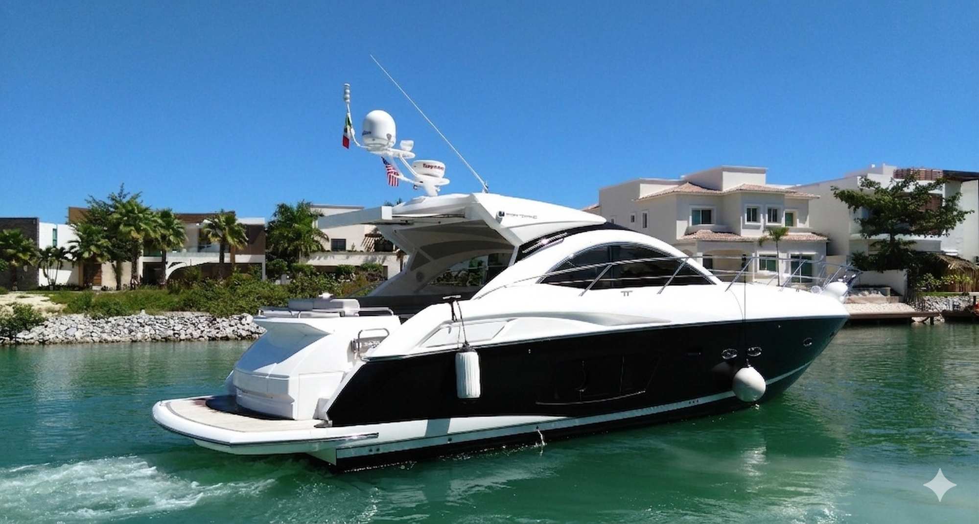 Sunseeker 50 Portofino — overnight charter Cancun