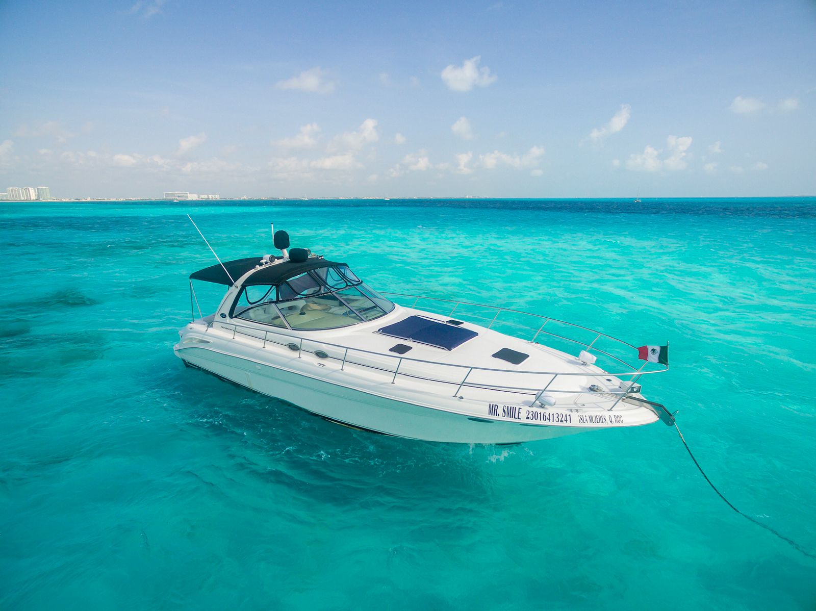 Cancun Sea Ray Yacht to snorkel