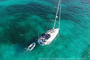 Sailboat tours at Costa Mujeres 