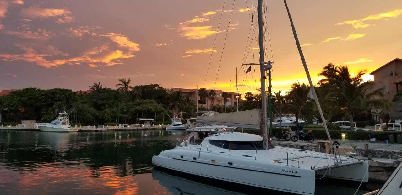 Catamaran rent at Riviera Maya