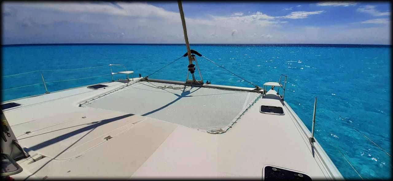 Catamaran rent at Riviera Maya