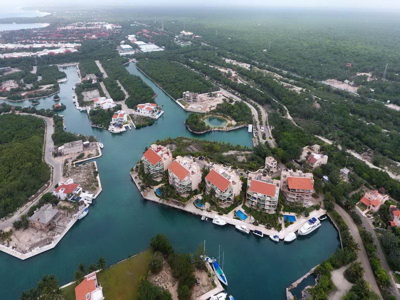 Puerto Aventuras Riviera Maya aereal view